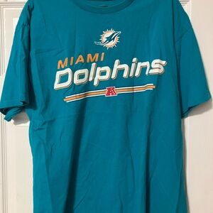 Miami Dolphins NFL Team Apparel Mens Size XL Short Sleeve Shirt